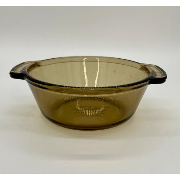 Casserole Other - Brown/Amber Cooking Pot or Casserole w/handles 6"
